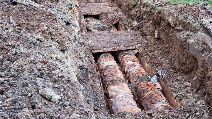Tulsa cast iron sewer pipes can be over 50 years old